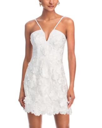 3D Flower Spaghetti Strap Mini Dress - Exclusive | Bloomingdale's (US)