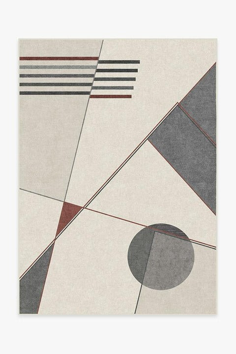 Lino Sumac Rug | Ruggable