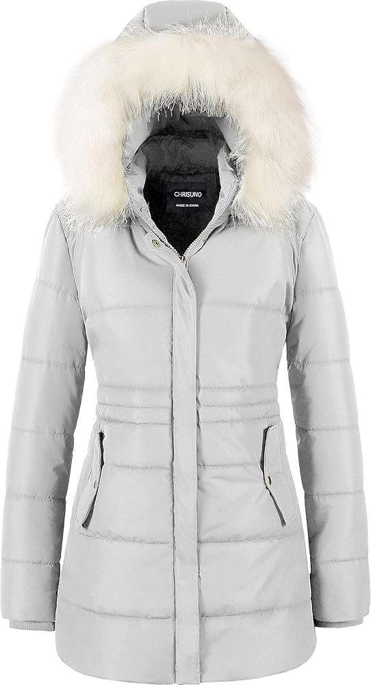 Chrisuno Women's Winter Warm Coats Puffer Jacket Long Drawstring Waterproof Snow Parka With Remov... | Amazon (US)