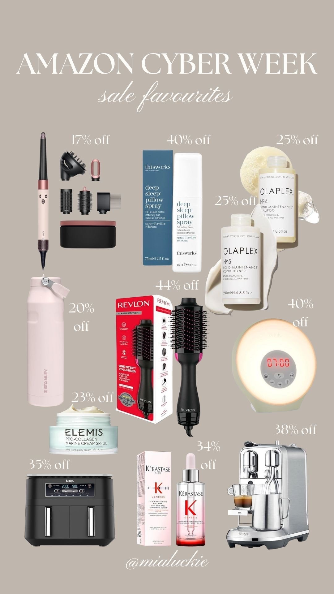 Amazon cyber week favourites! Gift ideas, beauty gifts, tech gifts, Black Friday, discounts, my favourites, Christmas present ideas 

#LTKCyberWeek #LTKgiftguide #LTKuk