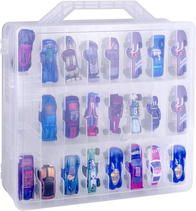 ALCYON Double Sided Toy Storage Organizer Case for Hot Wheels Car, for Matchbox Cars, Mini Toys, ... | Amazon (US)