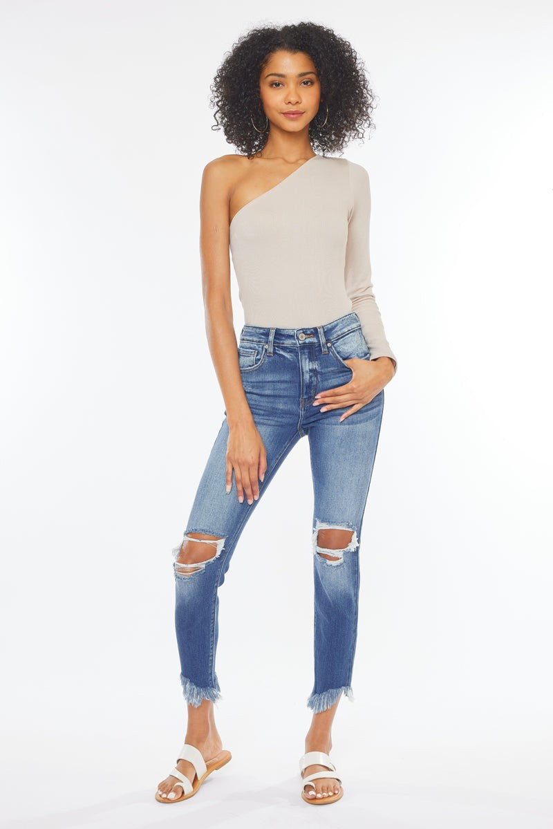 Kirstie High Rise Ankle Skinny Jeans | Kancan USA