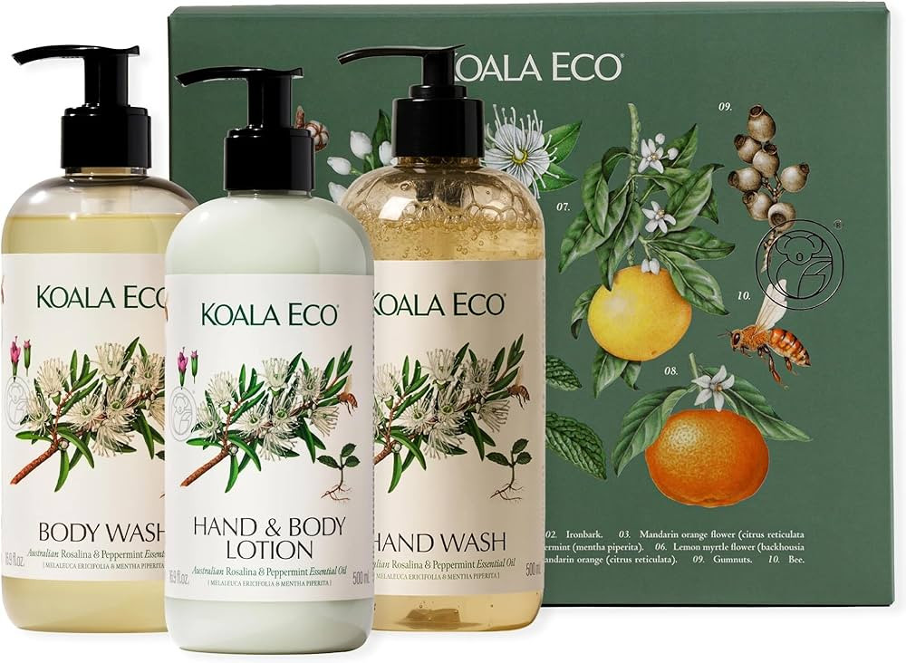 Koala Eco Naturalist Gift Collection: Hand Wash, Body Wash, Body Lotion, Beautifully Packaged - P... | Amazon (US)