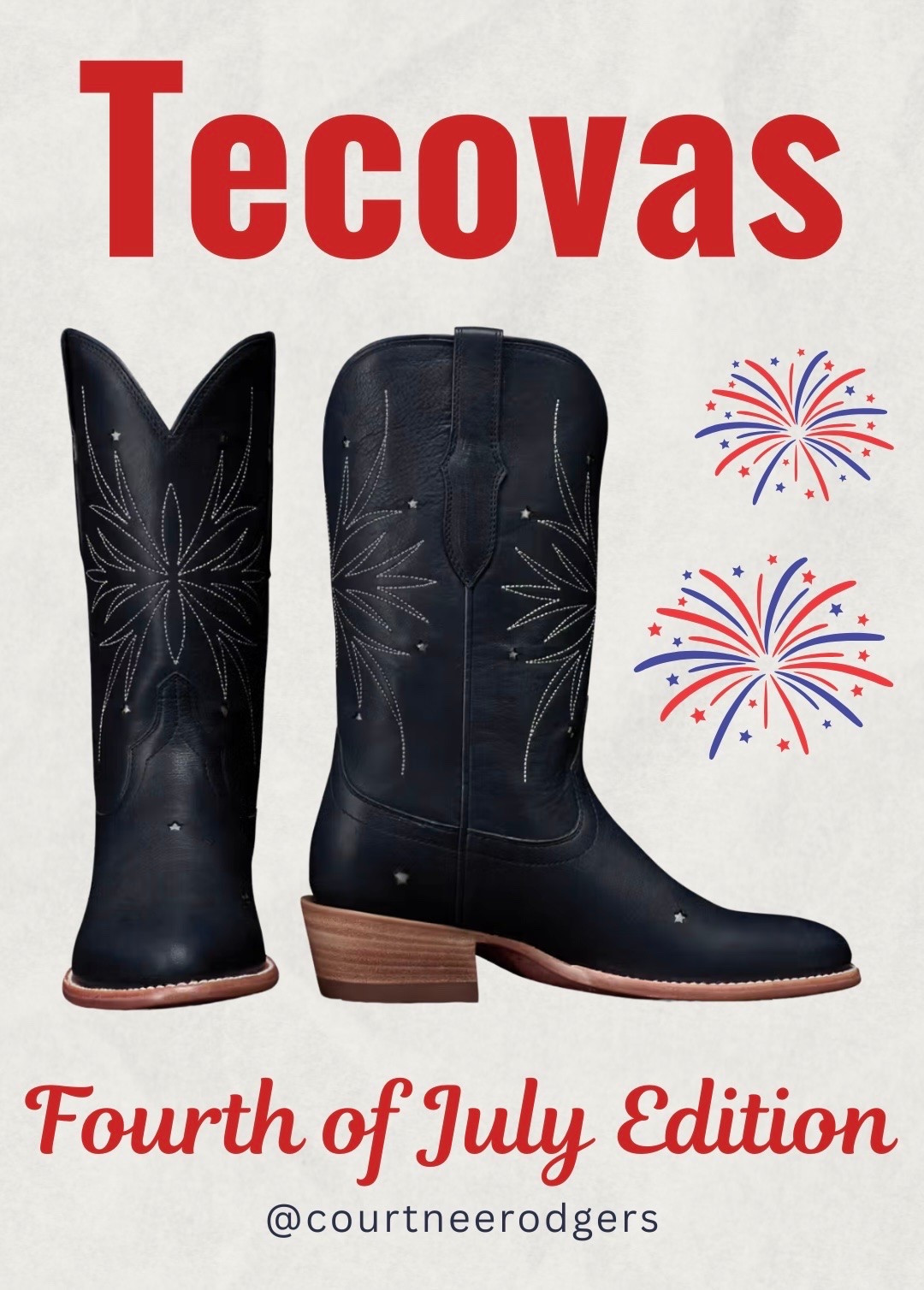 Tecovas New Fourth of July edition boots! 💙❤️

Tecovas, cowboy boots

#LTKootd #LTKdayinmylife #LTKSaleAlert