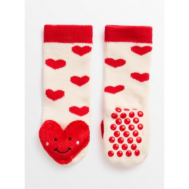 Buy Valentines Day Heart Rattle Socks  6-12 months | Socks and tights | Tu | Tu Clothing