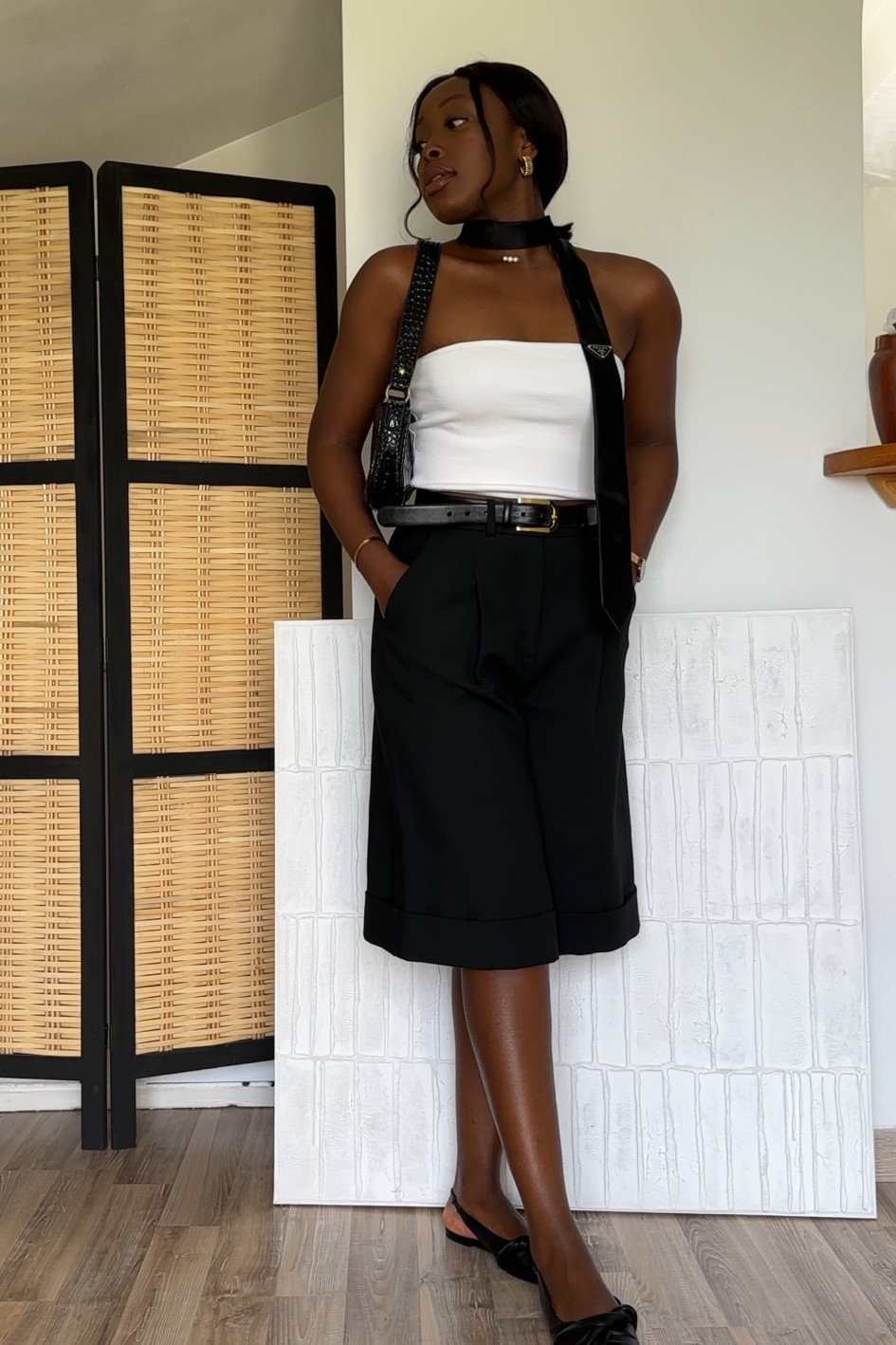 Effortless outfit with a Prada tie🖤

#summeroufits #minimalstyle

#LTKfrance #LTKsummer