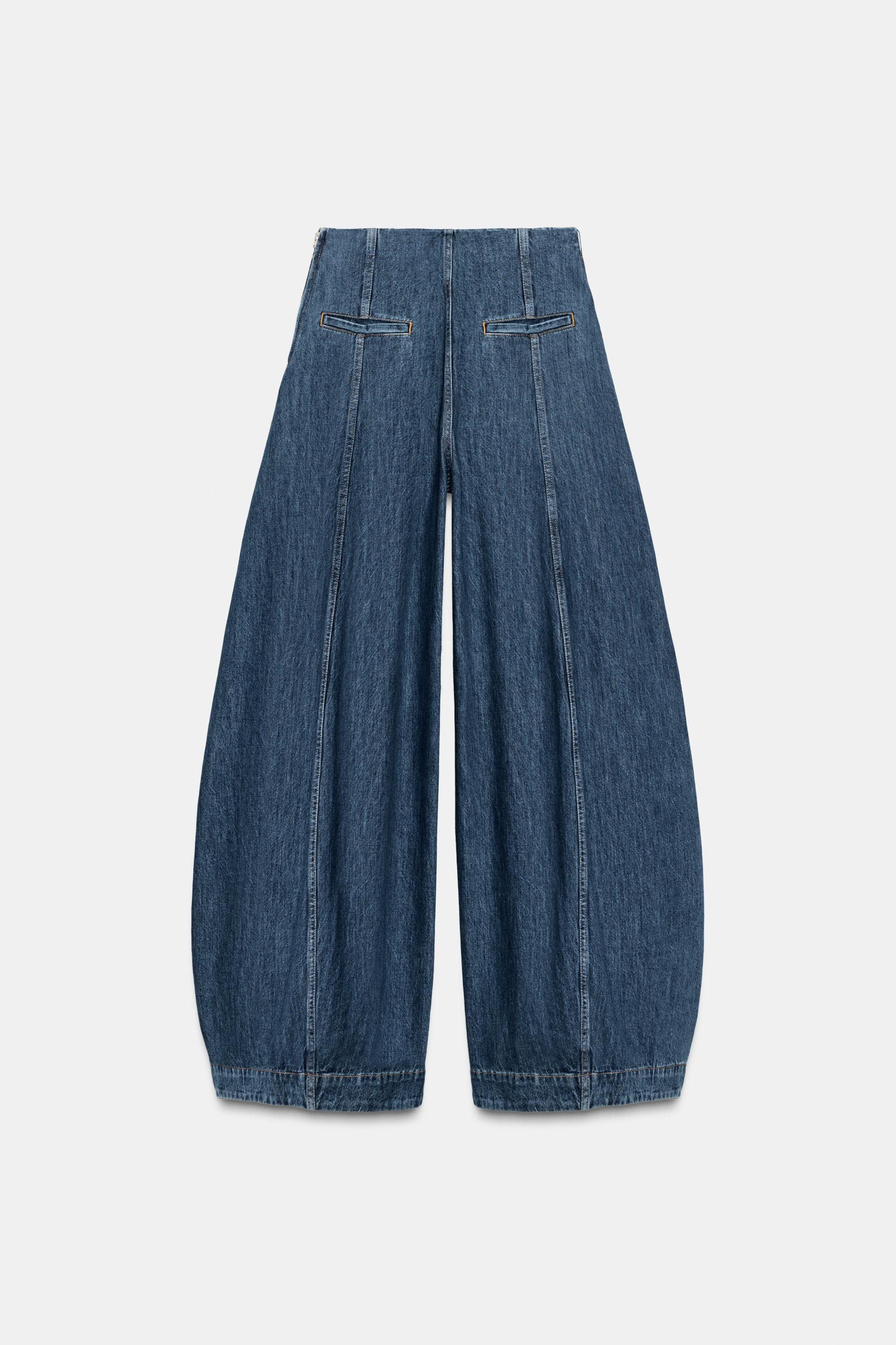 ZW COLLECTION BALLOON HIGH-WAIST JEANS | Zara UK