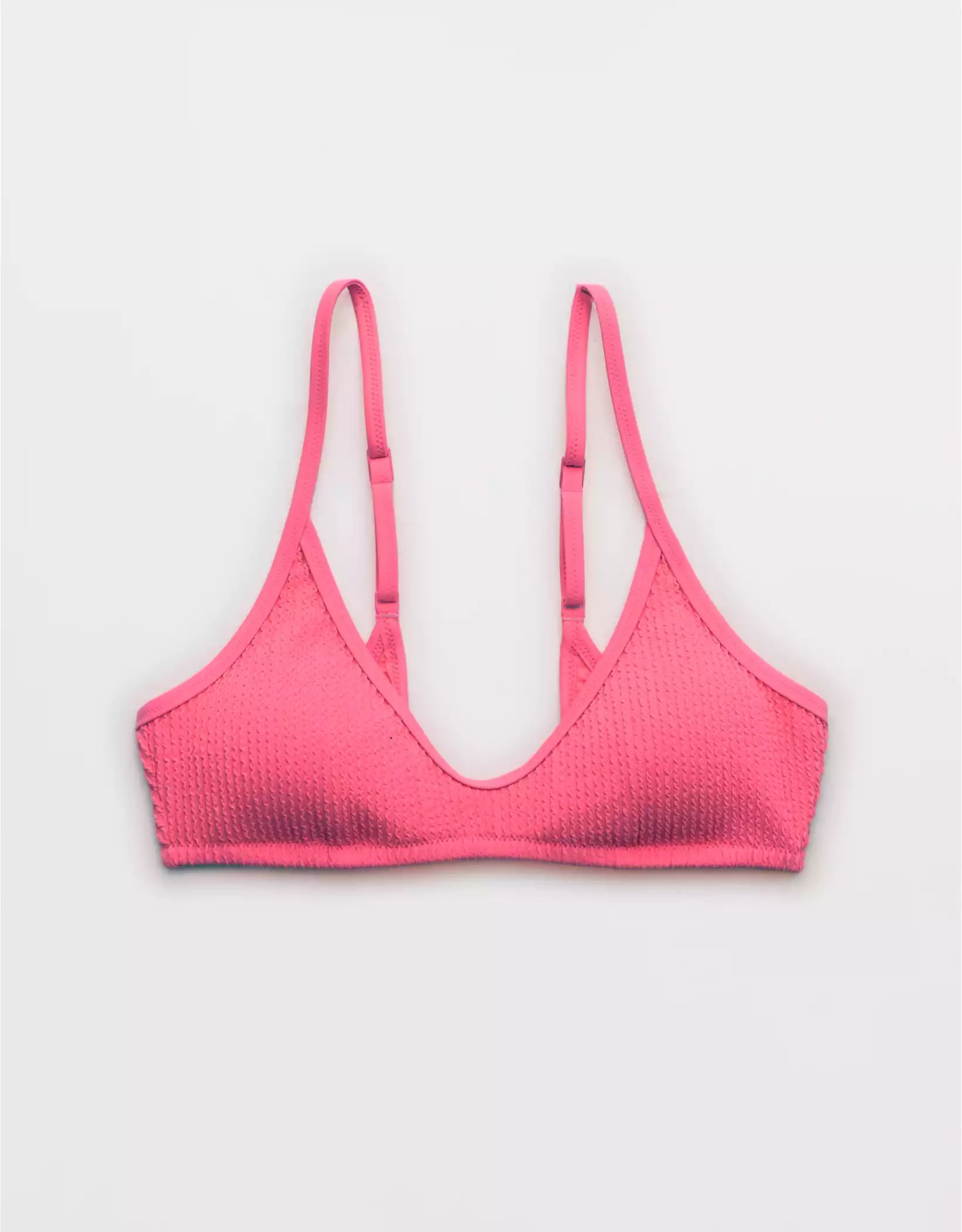 Aerie Crinkle Voop Binding Bikini Top | Aerie