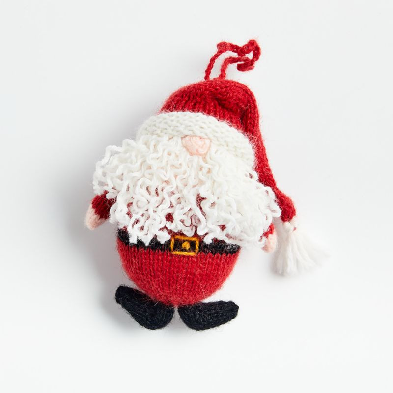 Handmade Alpaca Santa Christmas Tree Ornament + Reviews | Crate & Barrel | Crate & Barrel