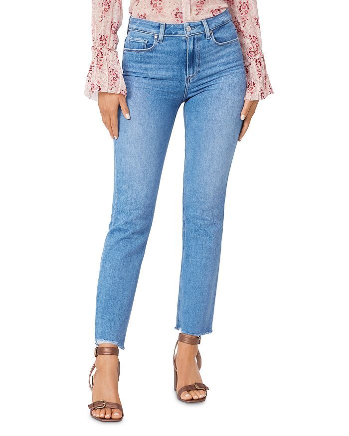 Cindy Raw Hem Straight Leg Jeans in Musicdist | Bloomingdale's (US)