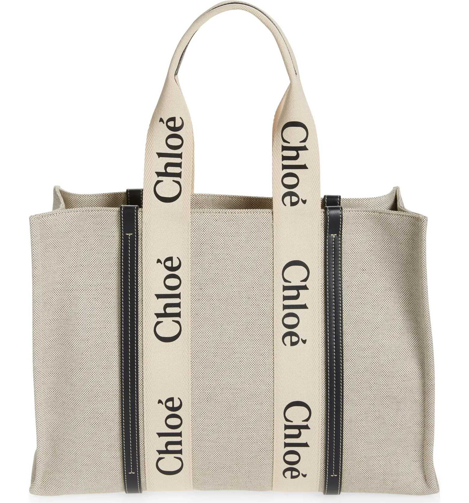 Large Woody Logo Strap Canvas Tote | Nordstrom