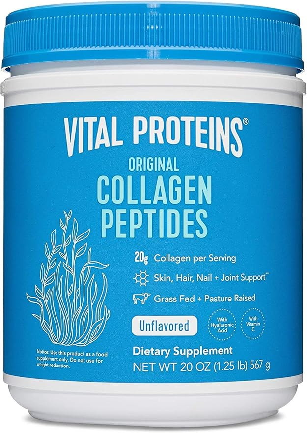 Vital Proteins Collagen Peptides, Unflavored, 20 oz | Amazon (US)