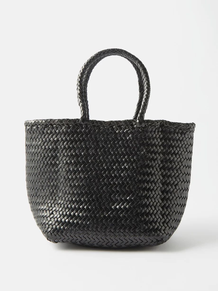 Grace small woven-leather basket bag | Dragon Diffusion | Matches (US)