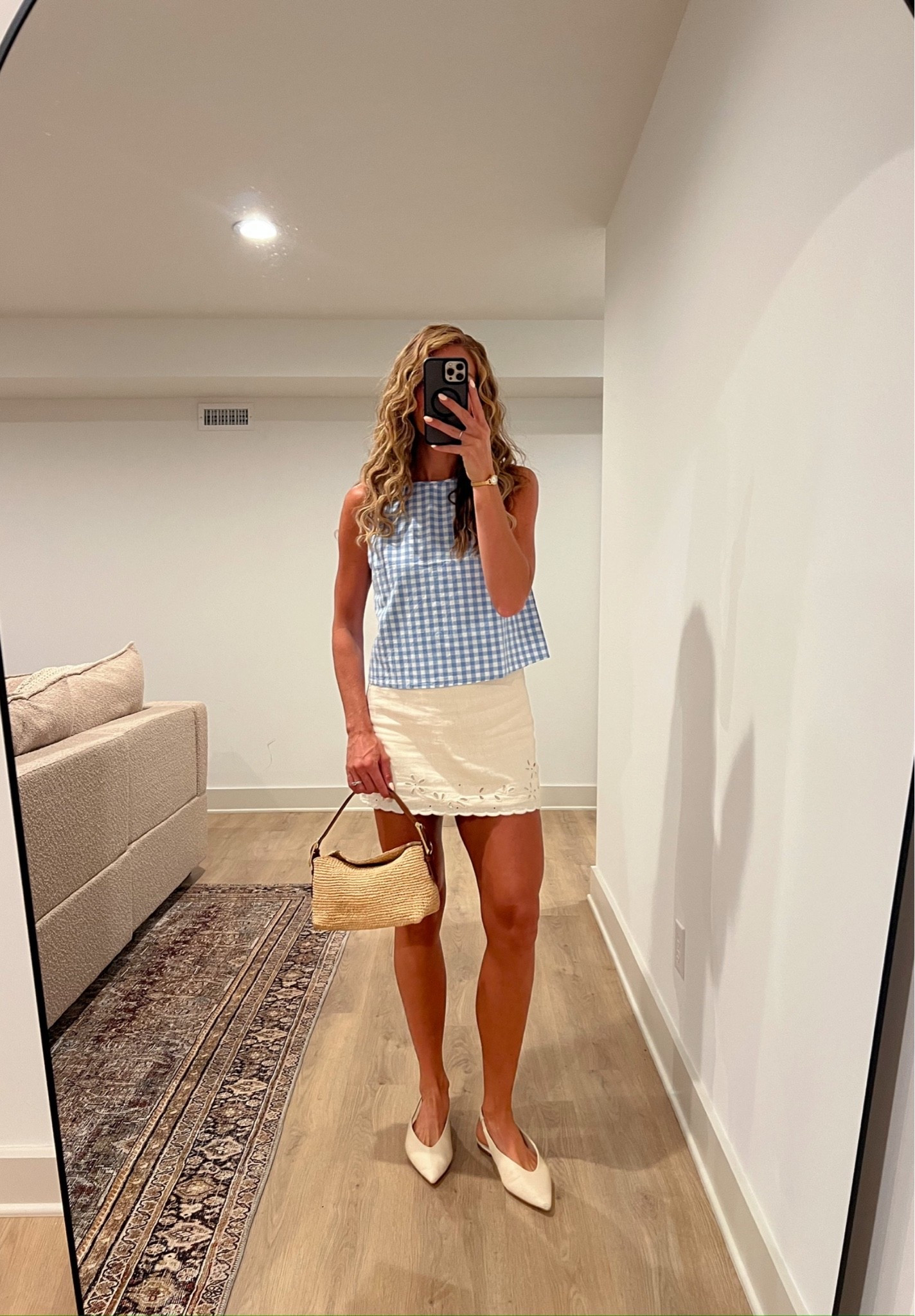 Blue gingham and white eyelet might be my favorite combo for summer 💙

#LTKootd #LTKmomlife #LTKTall