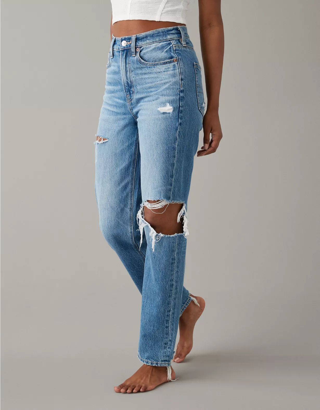 AE Ripped Highest Waist '90s Boyfriend Jean | American Eagle Outfitters (US & CA)