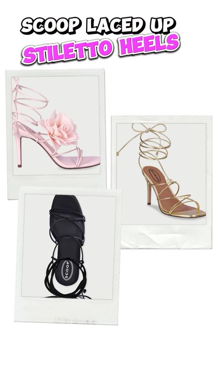 Scoop laces up stiletto heel sandals via Walmart 

#LTKSpringSale #LTKshoecrush #LTKfindsunder50