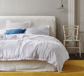 Ava Slipcovered Bed | GreenRow