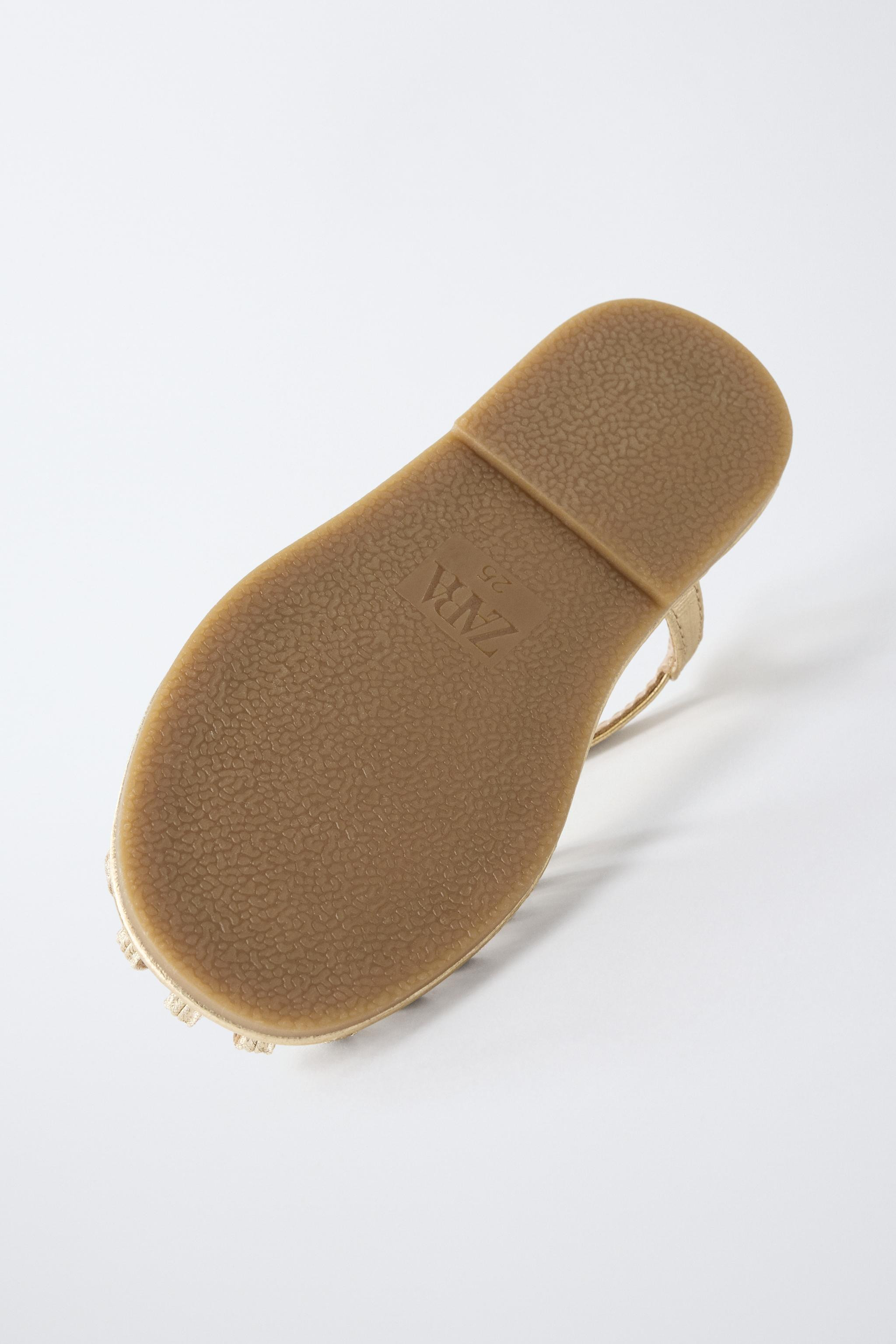 SANDALE MÉTALLISÉE | Zara US