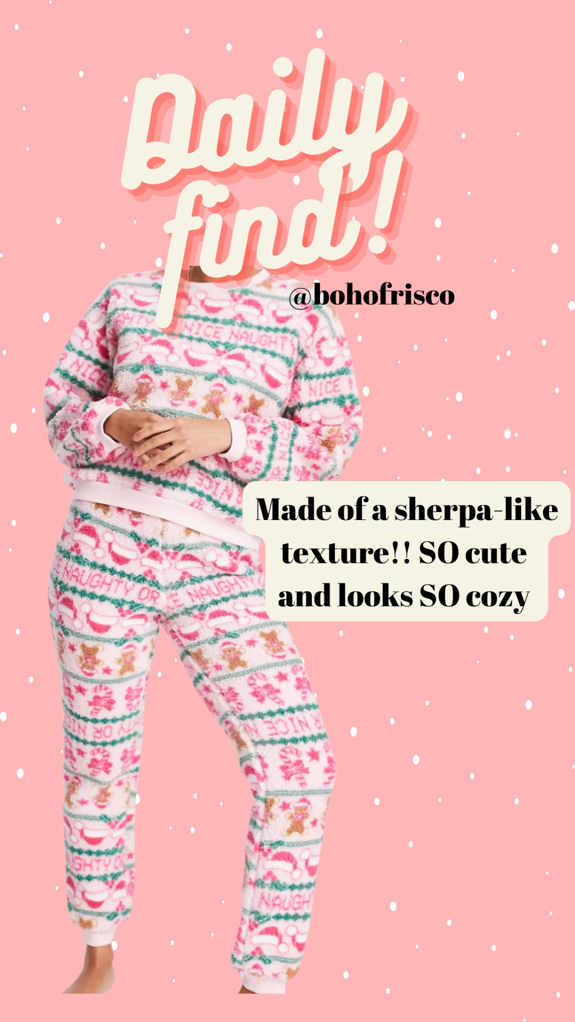 Cozy Christmas pajamas - Teddy fabric - Sherpa - colorful Christmas - sleep ware - set - holiday - pinkmas 

#LTKunder50 #LTKHoliday #LTKSeasonal