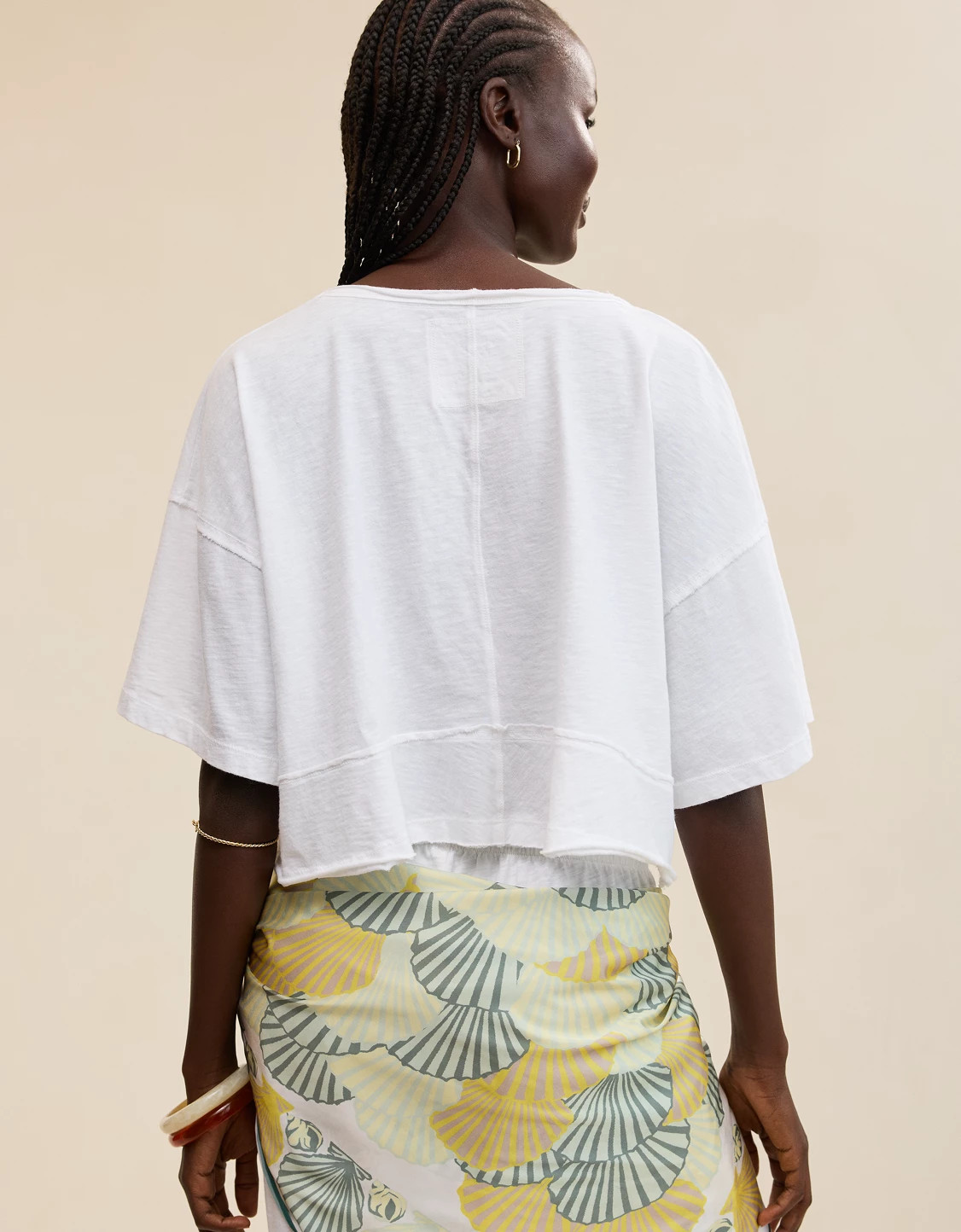 Aerie Happiest Cropped V Neck T-Shirt | Aerie