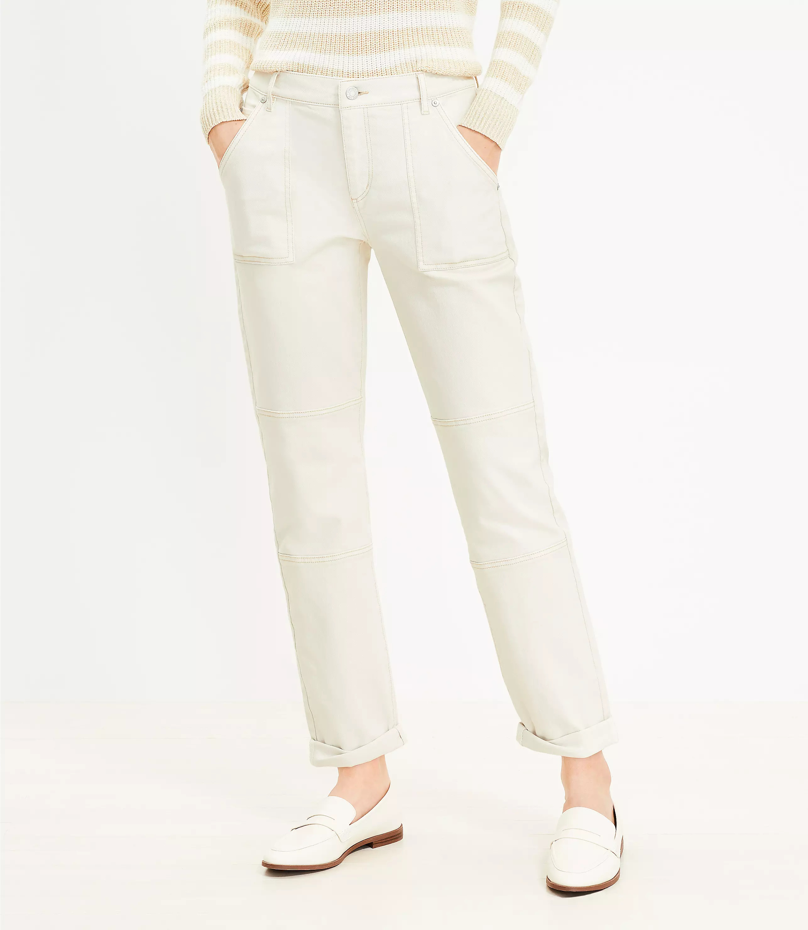 Girlfriend Utility Jeans | LOFT