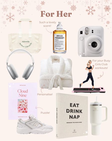 Happy 1st December! 

Starting off my Christmas Gift Guide’s with ideas for ‘Her’ 🫶🏼 

instax camera, AirPods Max, headphones, Stanley cup, puzzle, tote bag, trainers, new balance, replica, walking pad, treadmill, dressing gown, cosy 

#LTKGiftGuide #LTKSeasonal #LTKHoliday