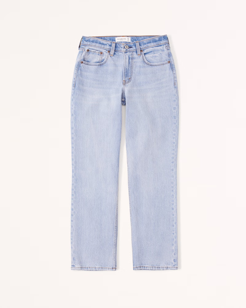 Curve Love Mid Rise 90s Boy Jean | Abercrombie & Fitch (US)
