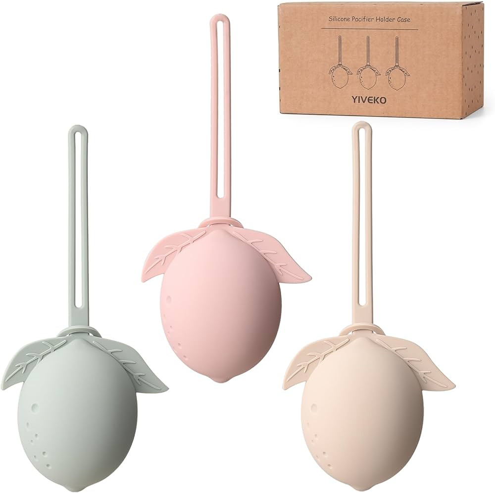 Silicone Pacifier Holder Case Binky Holder Silicone Pacifier Case for Boys Girls Portable Paci Po... | Amazon (US)