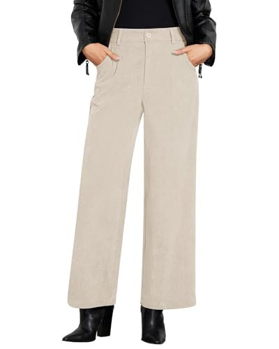 GRAPENT High Waisted Work Pants for Women Womens Slacks High Waisted Slacks for Women Business Casual Dress Pants Beige Dress Beige Size Medium US 8 to 10 | Amazon (US)