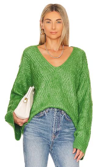 Enora Sweater in Green | Revolve Clothing (Global)