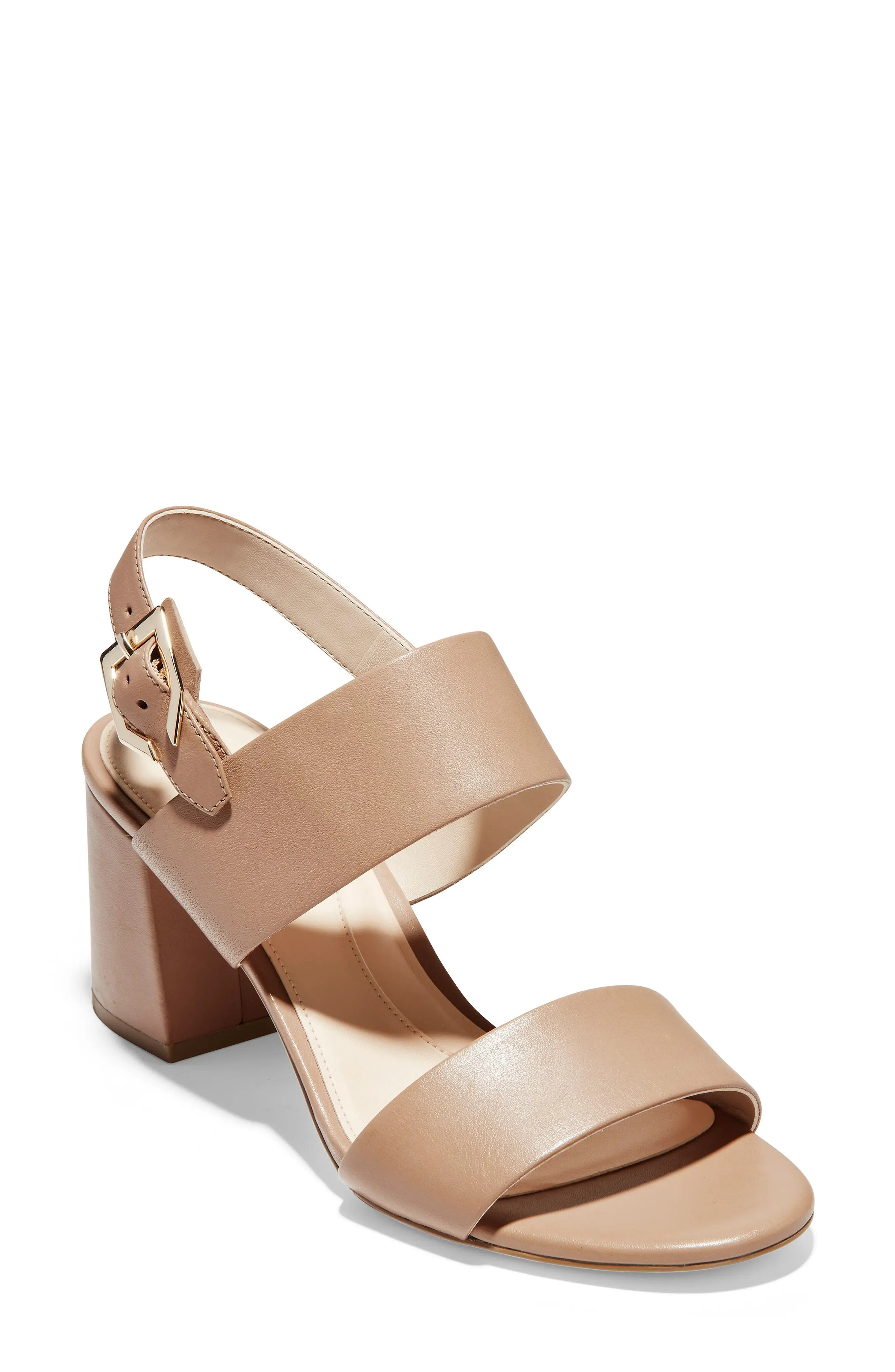 Women's Cole Haan Avani Block Heel Sandal, Size 8.5 B - Beige | Nordstrom