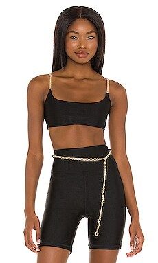 WeWoreWhat Chain Cami Bra in Black from Revolve.com | Revolve Clothing (Global)