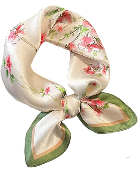 JERLA 100% Pure Mulberry Silk Square Scarf for Hair-26''x26'' Women Men Natural Silk Neckerchief ... | Amazon (US)