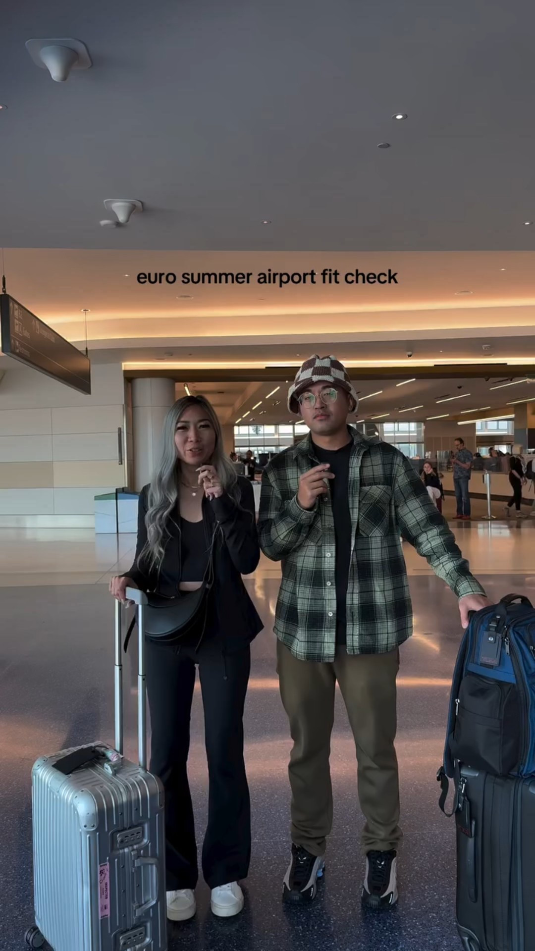 The time waiting to board your flight to a new country with your favorite person is one of best parts of vacation ✈️ #paris #europeansummer #travel