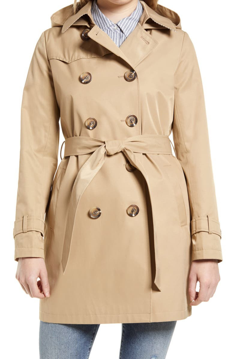 Water Repellent Hooded Trench Coat | Nordstrom