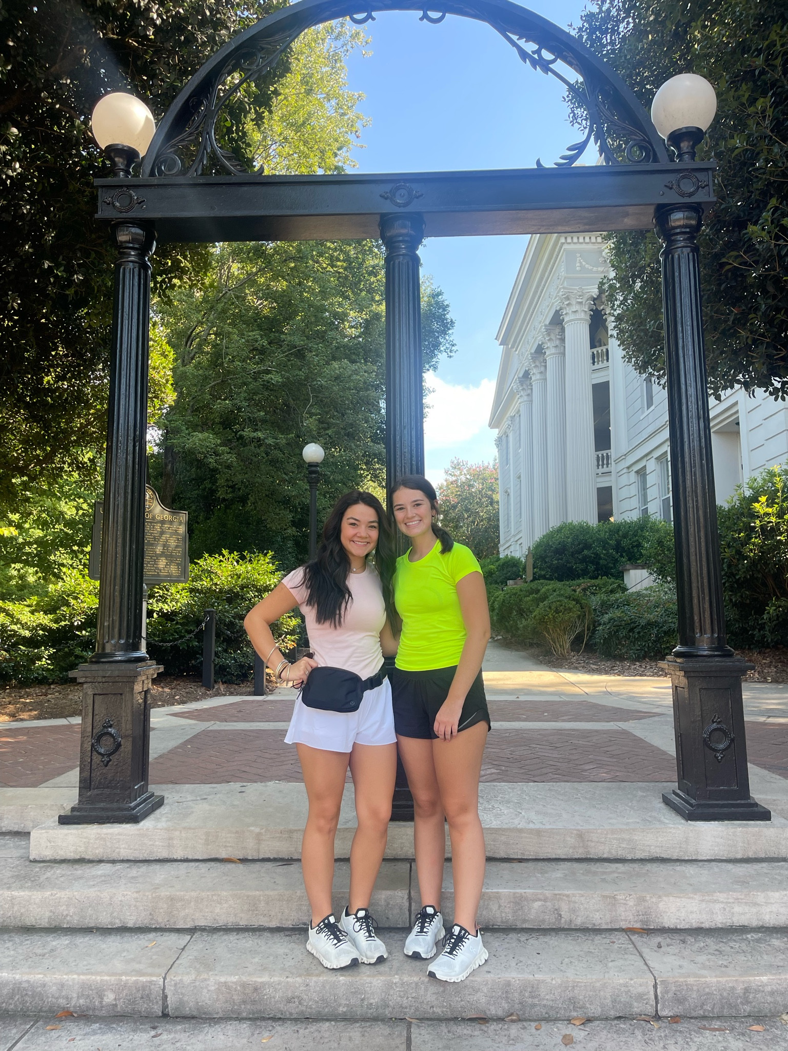 Shorts are offline by aerie!! Fanny pack is lulu everywhere belt bag!! 
Oh & Go Dawgs!!! 

#LTKSeasonal #LTKfit #LTKshoecrush