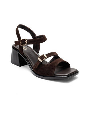 Women's Yolen Leather Block Heel Sandal | Macy's