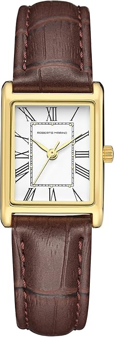 Roberto Marino RM1702 Women’s Watch – Japanese Quartz, Leather Strap, 3 ATM Water Resistant, ... | Amazon (US)