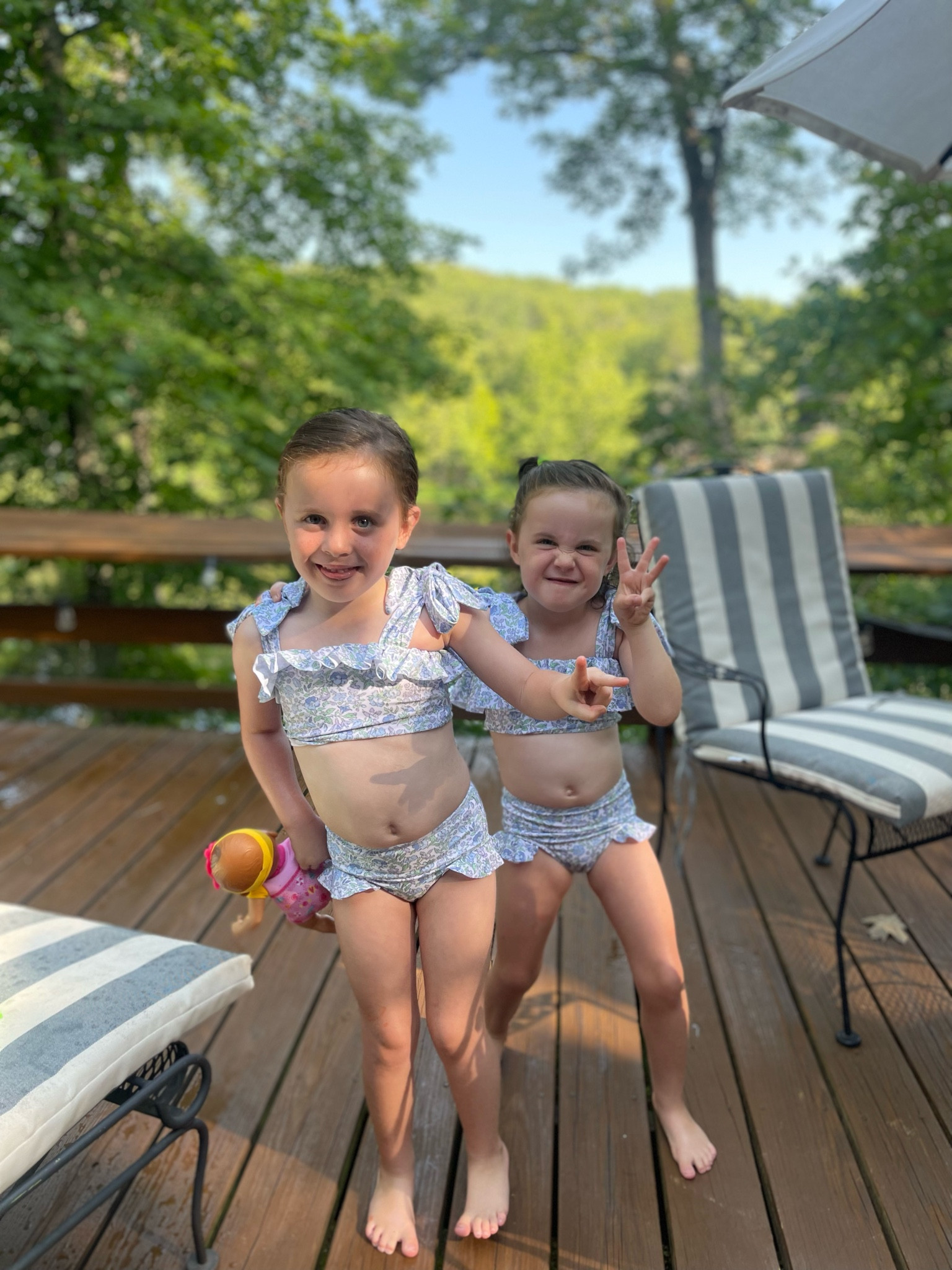 The girls bikinis are on major sale! They are 4 wearing a 4t #bikini 

#LTKfamily #LTKkids #LTKswim