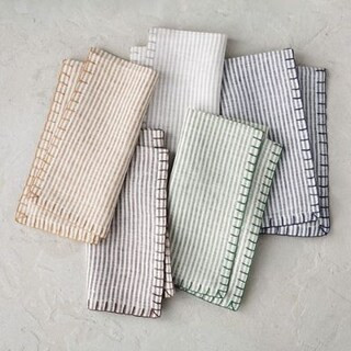 Stripe Linen Napkins, Set of Four | Frontgate | Frontgate
