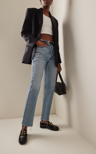 Lana Rigid Mid-Rise Straight-Leg Jeans | Moda Operandi (Global)