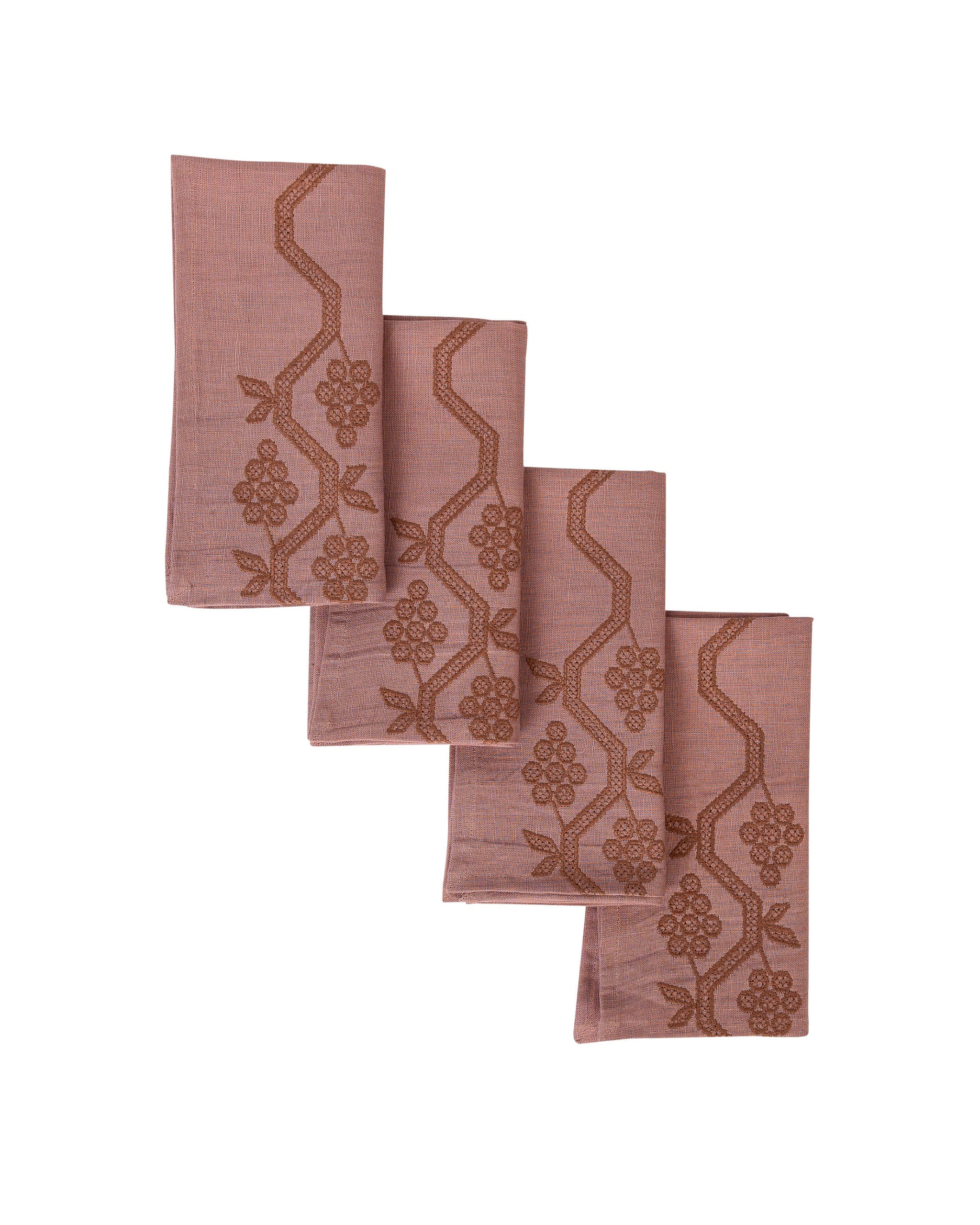 100% Linen Napa Napkins Set of 4 | Sharland England by Louise Roe | Sharland England