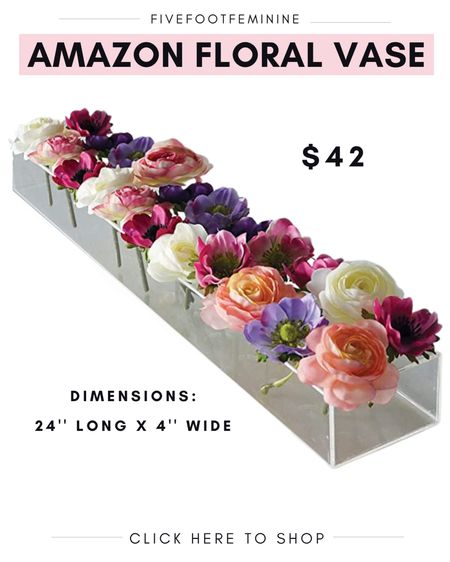 Th best Amazon find! This Amazon acrylic floral vase makes the perfect centerpiece for your table settings for holiday parties, Christmas parties, bridal showers and baby showers ❤️

LINK IN BIO TO SHOP LikeToKnow.it/FiveFootFeminine 



#LTKhome #LTKwedding #LTKHoliday
