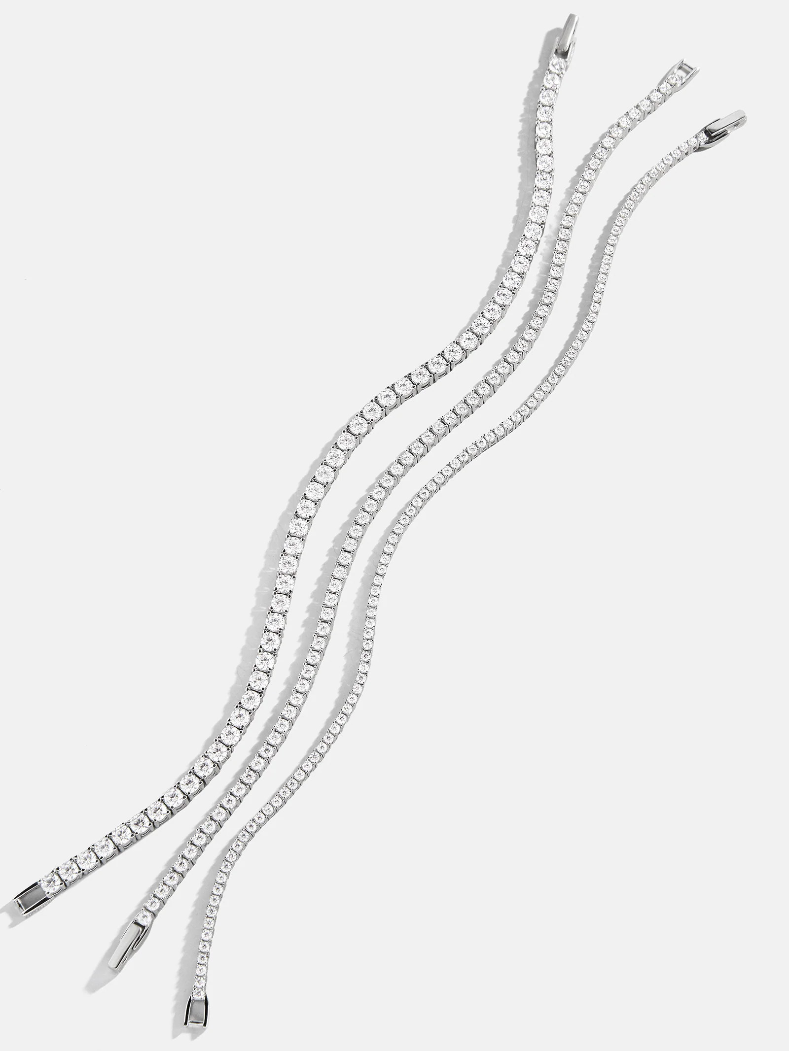 Billie Sterling Silver Tennis Bracelet - Sterling Silver | BaubleBar