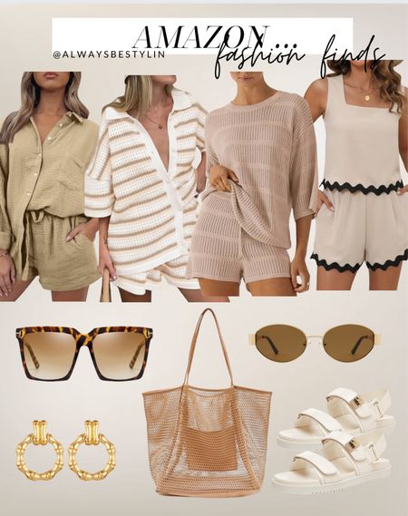 Amazon short sets that are perfect summer outfits. Spring outfit, vacation outfits, amazon finds, amazon spring outfits, two piece sets, swimsuit, coverup, sandals, sunglasses, beach tote, resort wear




#LTKhome#LTKU#LTKitbag#LTKparties#LTKfindsunder100#LTKwedding#LTKtravel#LTKstyletip#LTKshoecrush

#LTKfindsunder50 #LTKsalealert

#LTKSeasonal #LTKSaleAlert #LTKFindsUnder50