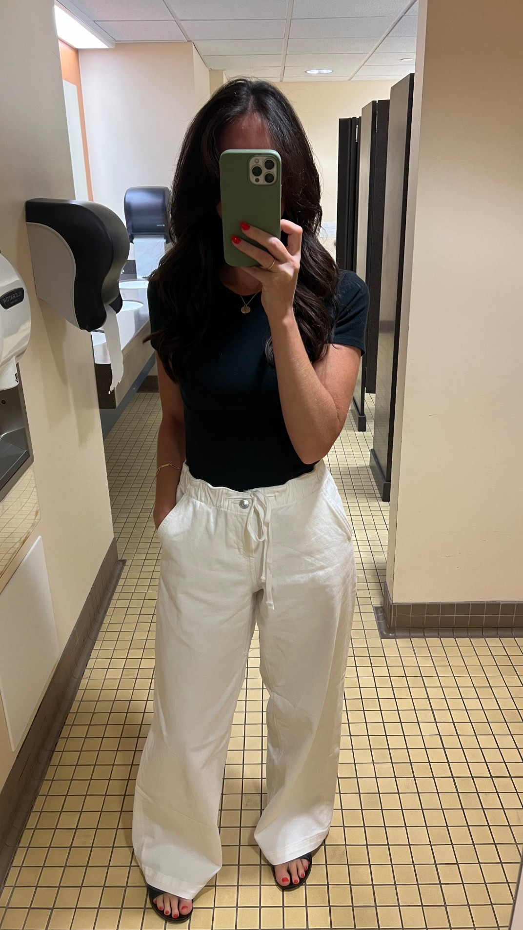 These jeans are butter soft and so comfortable. They run a little big, I probably could have sized down, but they have a functioning tie so can be tightened around the waist. This tee is also so comfortable and easy to throw on with any bottom. Jeans are on sale for under $45 right now!

#LTKSeasonal #LTKFindsUnder50 #LTKSaleAlert