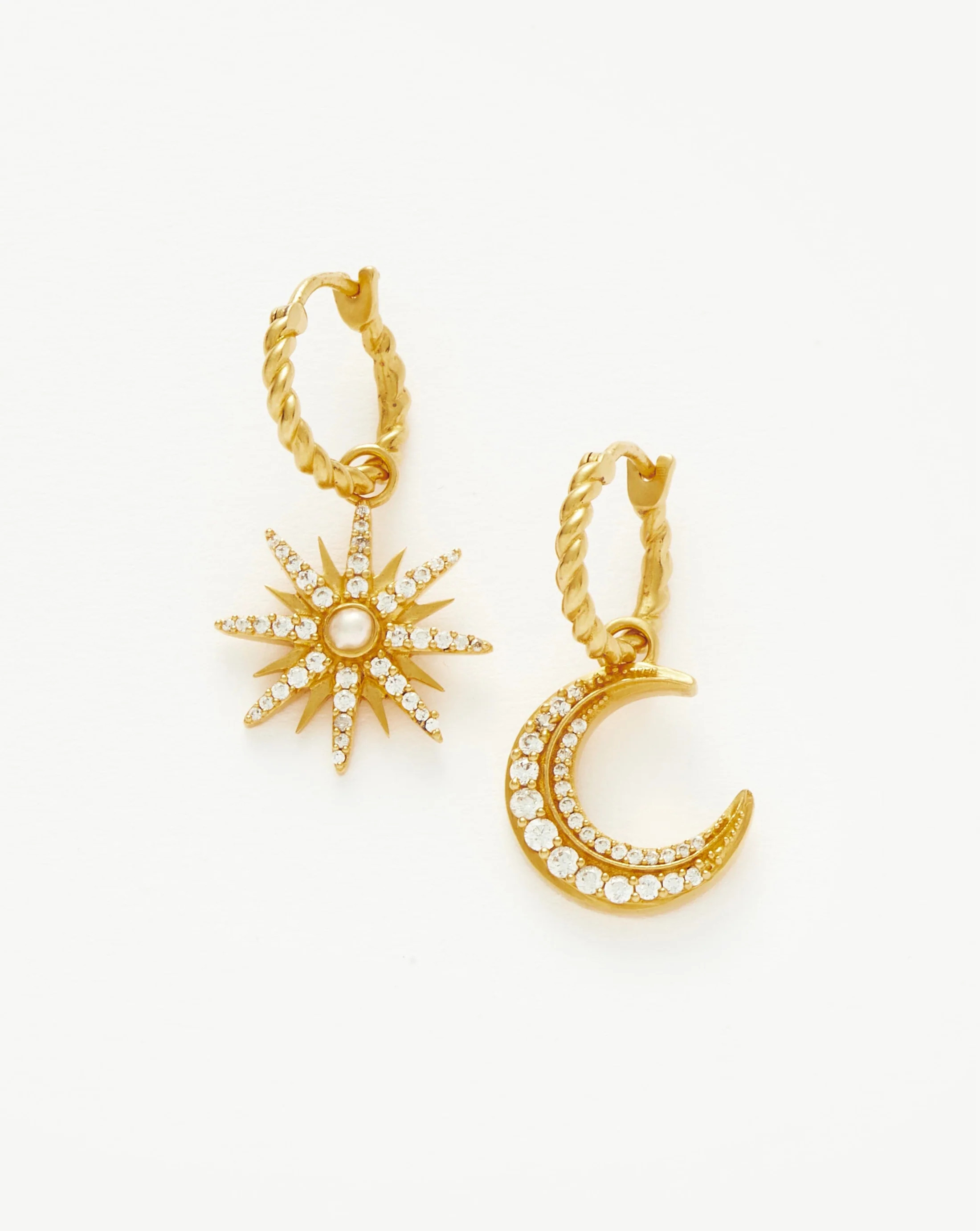 Harris Reed Moonlight Charm Hoop Earrings | Missoma UK