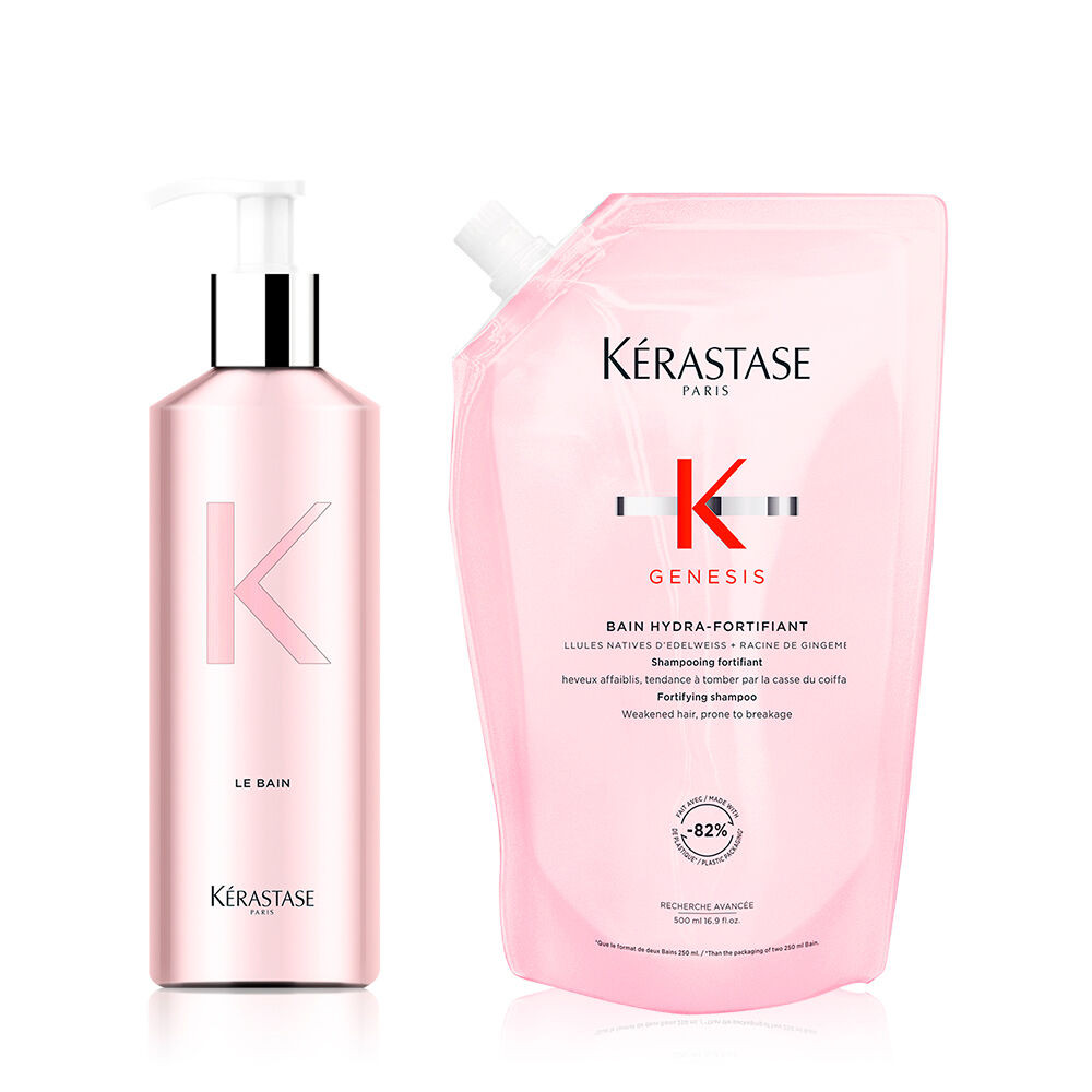 Genesis Reusable Bottle & Oily Hair Shampoo Pouch | Kérastase | Kerastase US