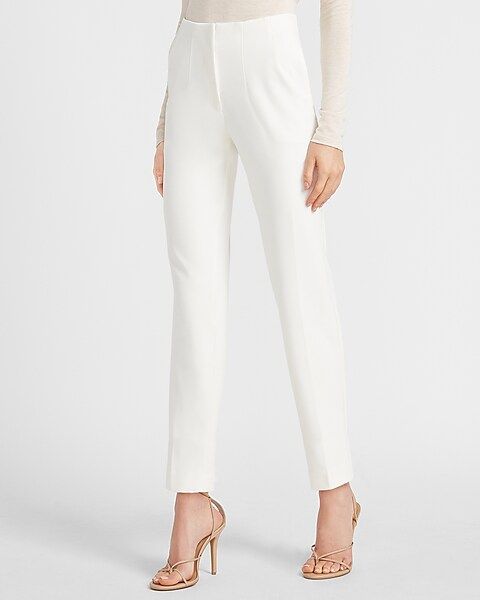High Waisted Supersoft Twill Pull-On Ankle Pant | Express