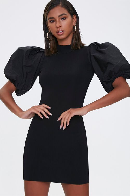 Balloon-Sleeve Bodycon Dress | Forever 21 (US)